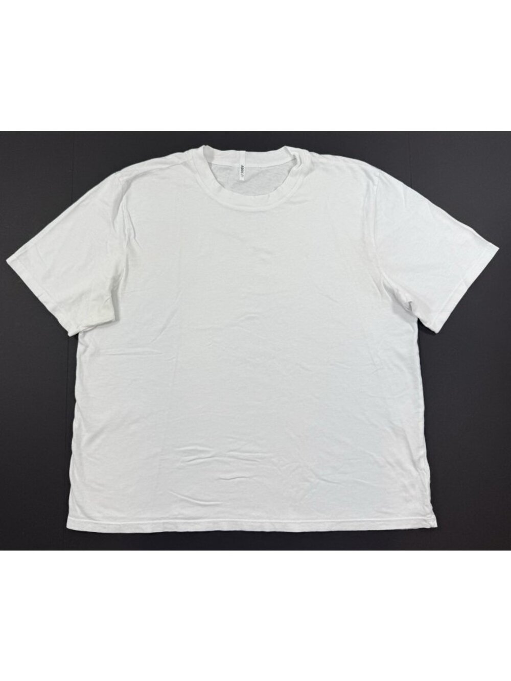 Askk NY Boy Tee Oversized Boxy White Basic T-shirt Womens Size 2 Japanese Cotton